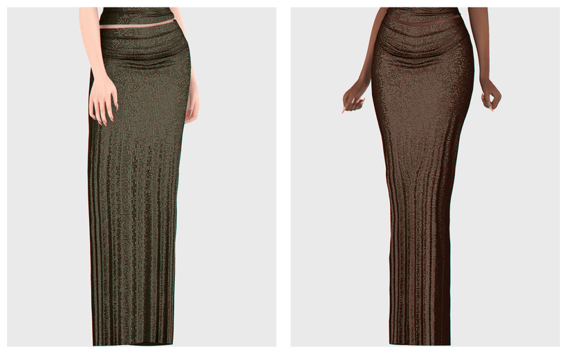 Галерея мода Сет с юбкой и топом Festive Glam Set #2